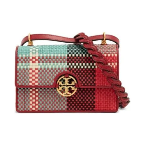 TORY BURCH Miller Коровья кожа Сумка через плечо Мини Женская Многоцветная