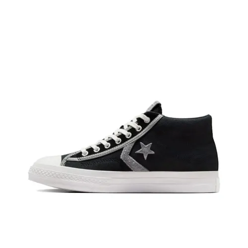 Converse Star Player 76 MID Top Canvas Shoes Unisex Black Конверс Стар Плейер 76 Мид Топ Кеды Унисекс Черный