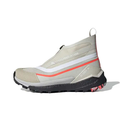 Stella McCartney x adidas TERREX FREE HIKER Slip-resistant Abrasion-resistant High Top Hiking Shoes Unisex Ecru Stella McCartney x adidas TERREX FREE HIKER Противоскользящий устойчивый к истиранию высокий топ походная обувь унисекс цвет экрю