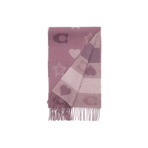 COACH Шерпа Шарфы Унисекс Фиолетовый
