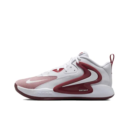 Nike Дышащие Кроссовки для тренировок с поддержкой и амортизацией низкий топ унисекс красный и белый