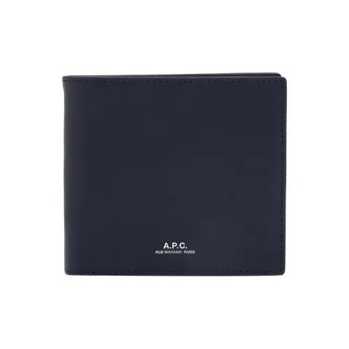 A.P.C Коровья кожа Кошелек Мужской Темно-синий