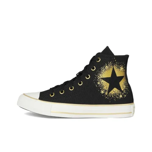 Converse Chuck Taylor All Star High Топ Kids Кеды Черный Золотой Подростки
