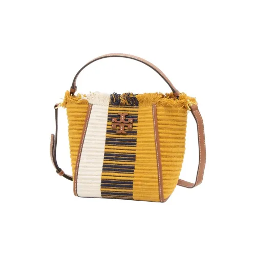 TORY BURCH McGraw Кожаная отделка Сумка через плечо Сумка Маленькая Женская Желтая