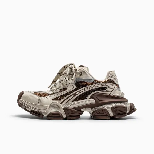 XSCZ Амортизаторы Shock Slip-resistant Abrasion-resistant Низкий топ Толстая подошва Кроссовки Женские