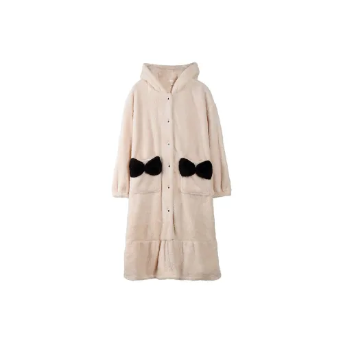 XIUDAI Sleep Халат Женский Бежевый Абрикос