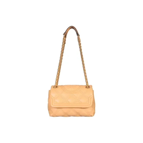 TORY BURCH Fleming Sheepskin Сумка с цепочкой Сумка через плечо Сумка на плечо Женская Джекфрут Желтая