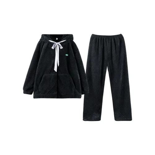 Q'NIANMA Пижамный комплект женский Obsidian черный