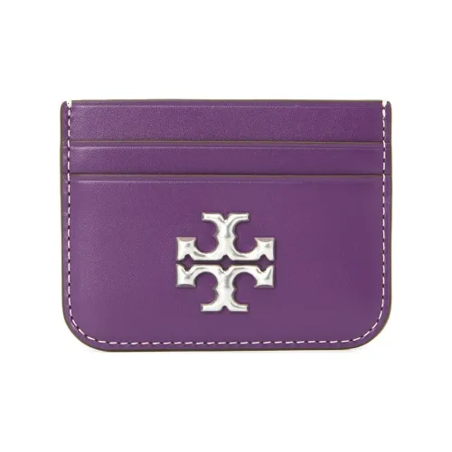 Tory Burch ELEANOR Кожа Держатель для карт Женские Фиолетовый