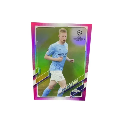 Topps Champions League Chrome Бельгия Манчестер Сити Де Брюйне Игрок Карта Пройдет Through Спортивные карты 1 шт
