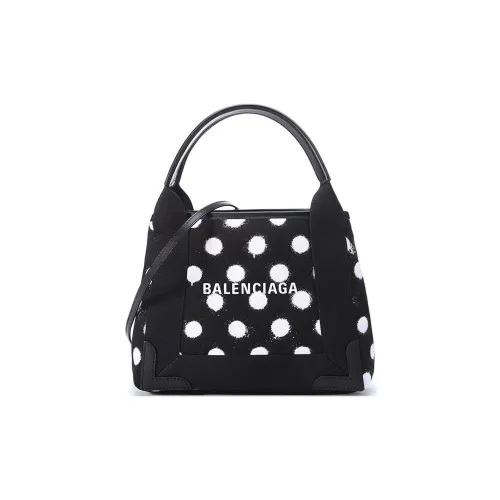 Balenciaga Хлопковая ткань с сумкой через плечо сумка женская черный белый