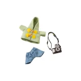 Зеленое твидовое пальто + камера