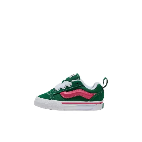 Vans Knu Skool Low Топ Обувь для малышей Зеленый Infant And Toddler