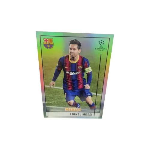 Topps Euro War Merlin Серебряный Fold Аргентина Париж Барса Барселона Месси Игрок Карта Спортивные карты 1 шт
