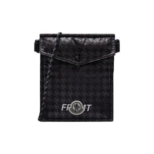Moncler FRGMT Hiroshi Fujiwara Коллаборация Ткань Одно плечо Через плечо Чехол для телефона Унисекс Черный