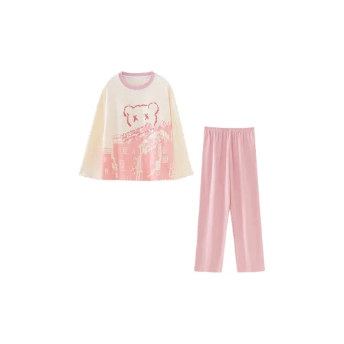 OUSHIBO Пижамный комплект женский светло-розовый