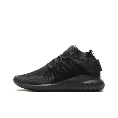 Adidas Originals Tubular Slip-resistant Abrasion-resistant MID Топ Беговые кроссовки Унисекс Черный