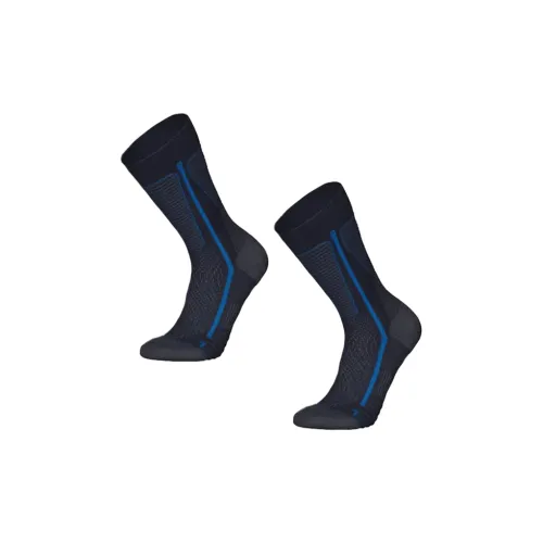 DECATHLON SH500 QUECHUA Носки Crew Мужские 2 упаковки Синий Черный Кобальтовый Синий