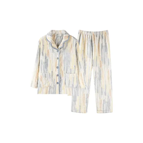 OEING Пижамный комплект женский цвет сливочный Pure чернила рисование