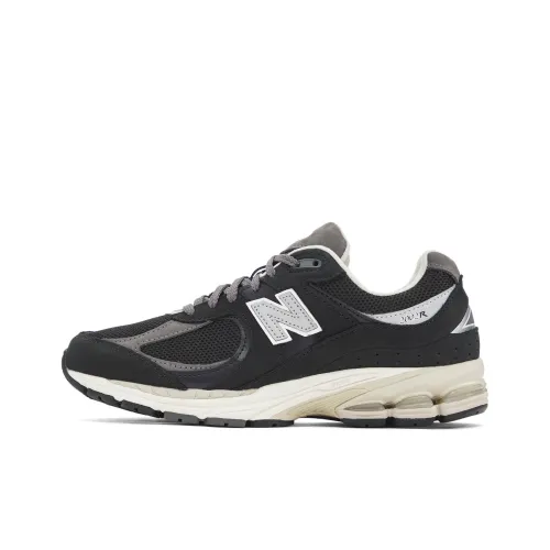 New Balance NB 2002R Амортизация Устойчивость к истиранию Поддержка Низкий Верх Повседневные Беговые кроссовки Унисекс Черный Белый