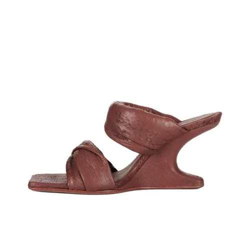 RICK OWENS совместный бренд RO Слипоны Женские Коричневый