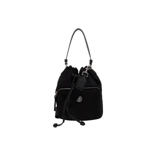 Tory Burch Переработанный Нейлоновый Ведрообразный Сумка Сумка через плечо Женская Черная