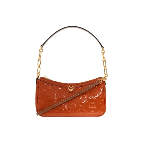 TORY BURCH T Monogram Лакированная кожа Сумка на плечо Портативная Сумка через плечо Женская Весенний Красный