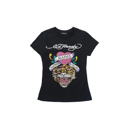 Ed Hardy Черные Женские Футболки