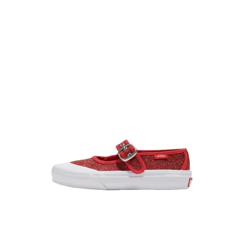 Vans Mary Jane Детская повседневная обувь Низкий топ Красный Дошкольный