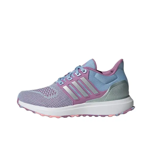 Adidas UBOUNCE DNA Slip-resistant Abrasion-resistant Low Top Kids Lifestyle Shoes Blue Purple Teenagers Adidas UBOUNCE DNA Противоскользящий Устойчивый к истиранию Низкий Топ Детские Лайфстайл Обувь Синий Фиолетовый Подростки
