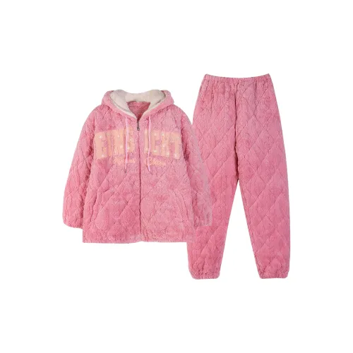 Qiao Ni Tong Пижамный комплект женский розовый