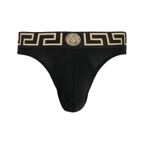 VERSACE Мужские черные трусы-бикини