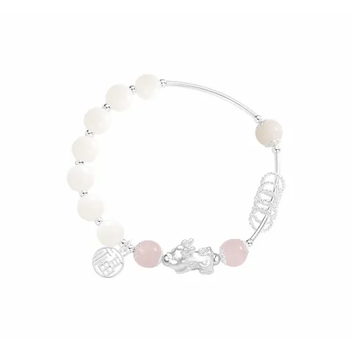 MUYAN Бодхи Браслет с бусинами с иероглифом "Фу" и китайскими благоприятными животными женский