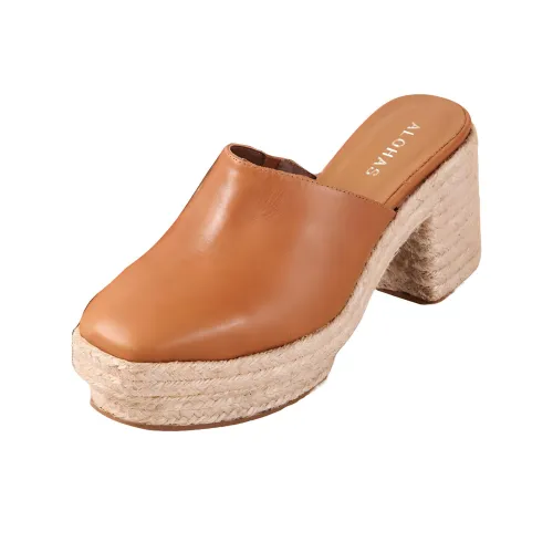 ALOHAS Домашние тапочки 8,5 см Женские Коричневый