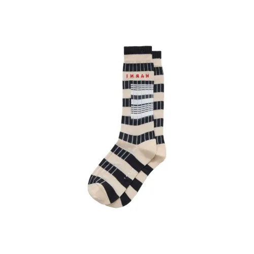 MARNI 1 пачка Бежевые Мужские носки MID до икры