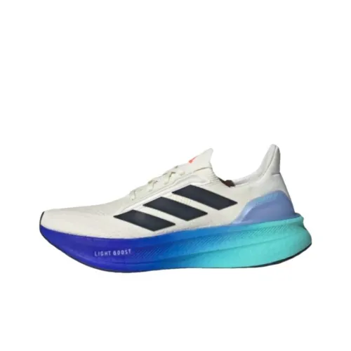 Adidas ULTRABOOST 5X Slip-resistant Abrasion-resistant Low-top Беговые кроссовки Унисекс Белый