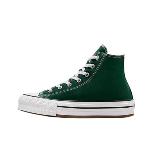 Converse Chuck Taylor All Star Детские кеды Низкий топ Зеленый Школьный возраст