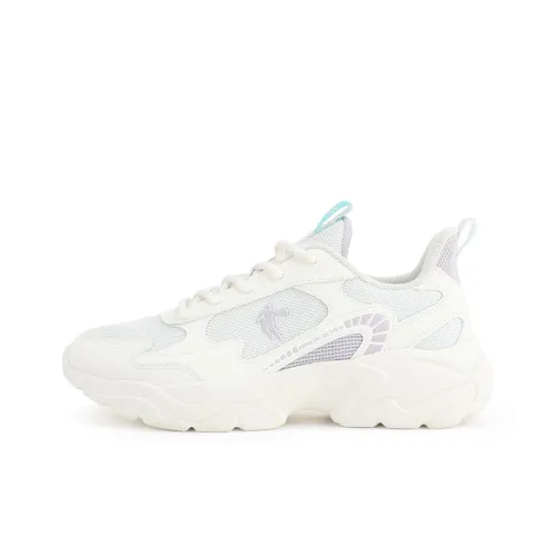 QIAODAN Низкий топ беговые кроссовки Женские Белый Фиолетовый