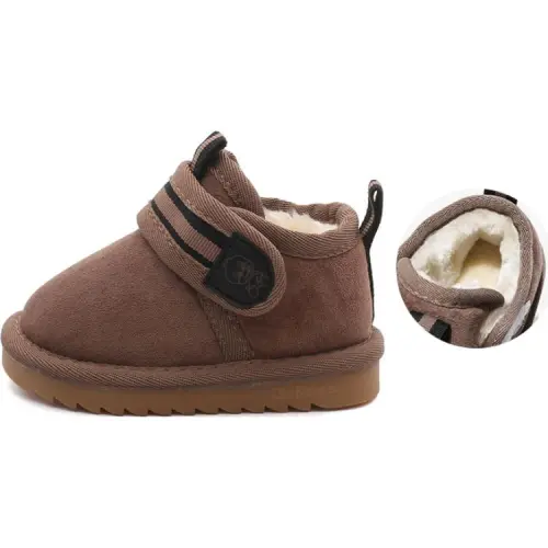 Babaya Slip-resistant Abrasion-resistant Thermal MID Top Детские ботинки Хаки Серый Детский