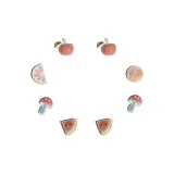 Простые Мини Серьги Комплект из трех