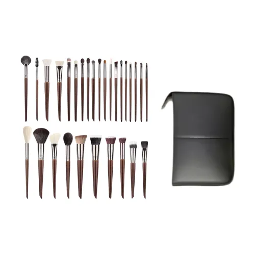 Yu Luo Натуральный мех Кисти для макияжа Мягкие Детали Смешанные 3 1 Комплект