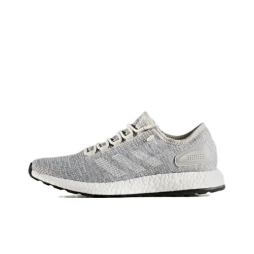 Adidas Pureboost Slip-resistant Abrasion-resistant Low-top Беговые кроссовки Женские Светло-серый