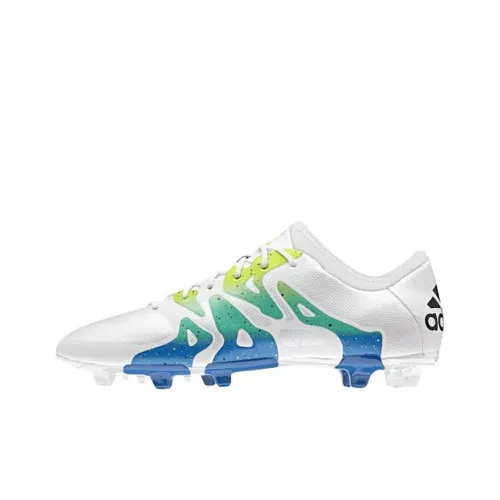 Adidas AG Искусственная трава FG Твердый грунт Противоскользящие Устойчивые к истиранию Футбольные бутсы Унисекс Белый