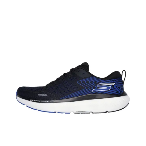 Skechers GO Run Ride 11 Устойчивый к истиранию Дышащие Низкие Кроссовки для Велоспорта Мужские Черные