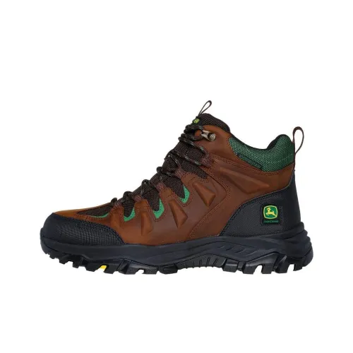 John Deere x Skechers Relaxed Fit Аbrasion Resistant MID Топ Уличная обувь Мужская Коричневый Черный