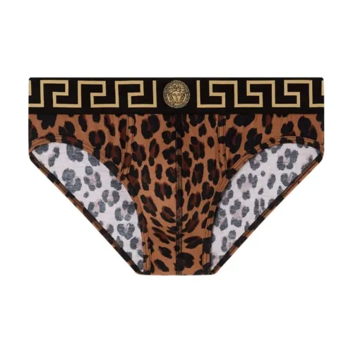 VERSACE FW24 Трусы Мужские Коньячного Коричневого Цвета