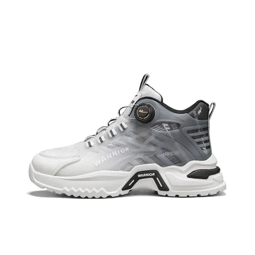 Warrior Casual Высокие Кеды Белый Серый Черный Мужской