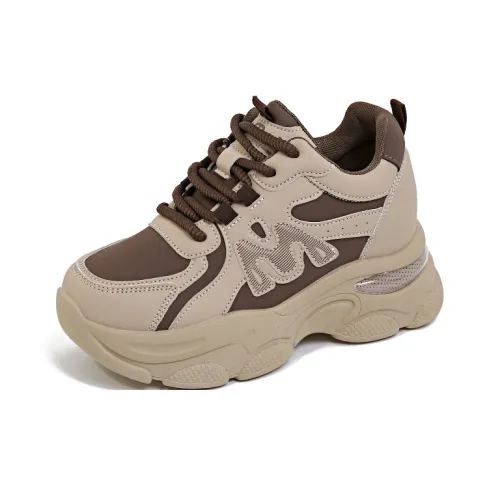 M.M Party Амортизация и Дышащий Низкий Топ Кроссовки с Толстой Подошвой Женские