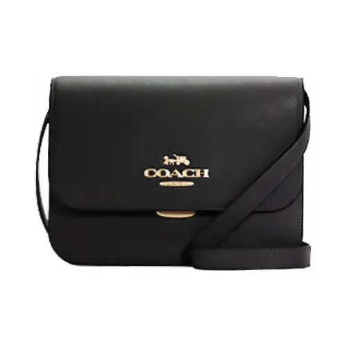 COACH Brynn Кожа Сумка через плечо Средняя Женская Черная
