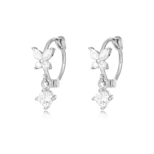 WANLIACC Сплав Radiant Серьги с бабочкой Женские